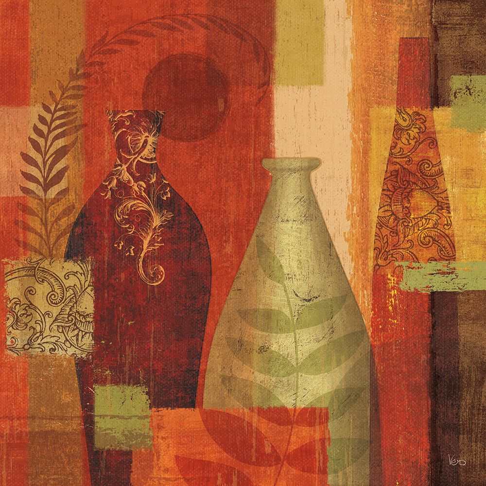 Mpsaic Vases II art print by Veronique Charron for $57.95 CAD