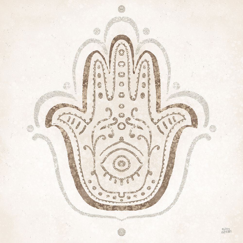 Hamsa Amulet art print by Melissa Averinos for $57.95 CAD