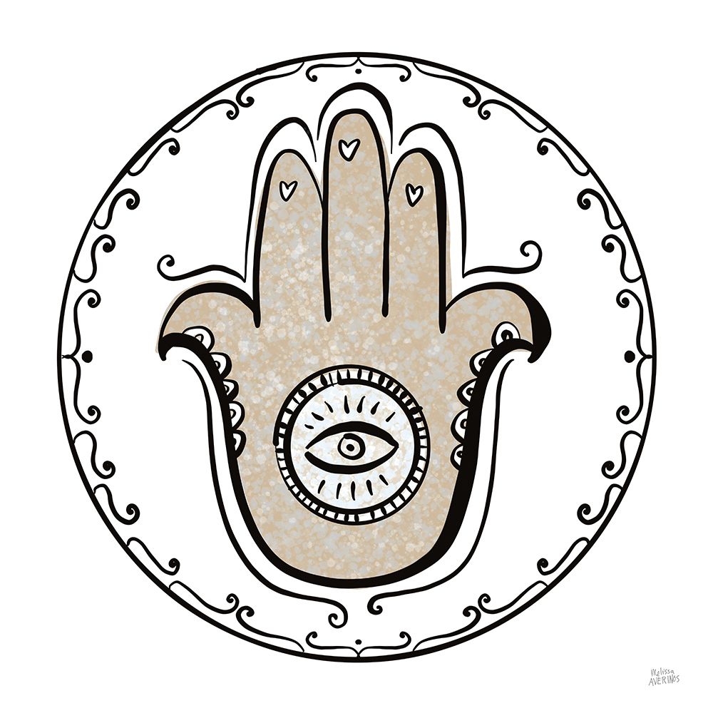 Graphic Hamsa art print by Melissa Averinos for $57.95 CAD