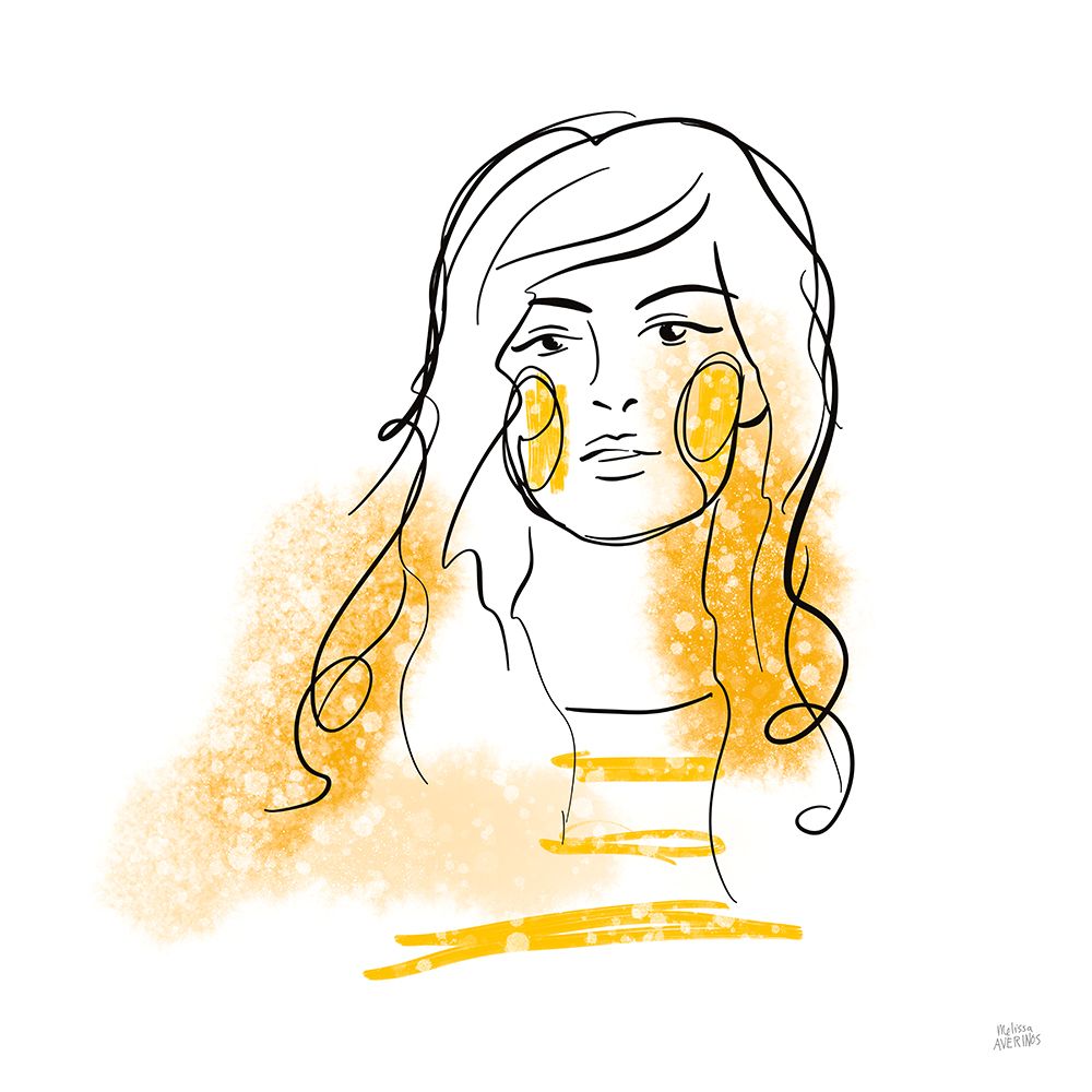 Feminine Ink I art print by Melissa Averinos for $57.95 CAD