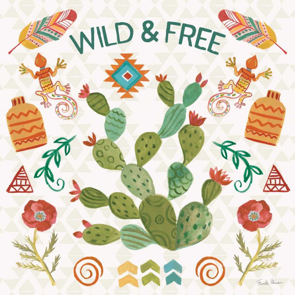 Southwest Vibes III art print by Farida Zaman for $57.95 CAD