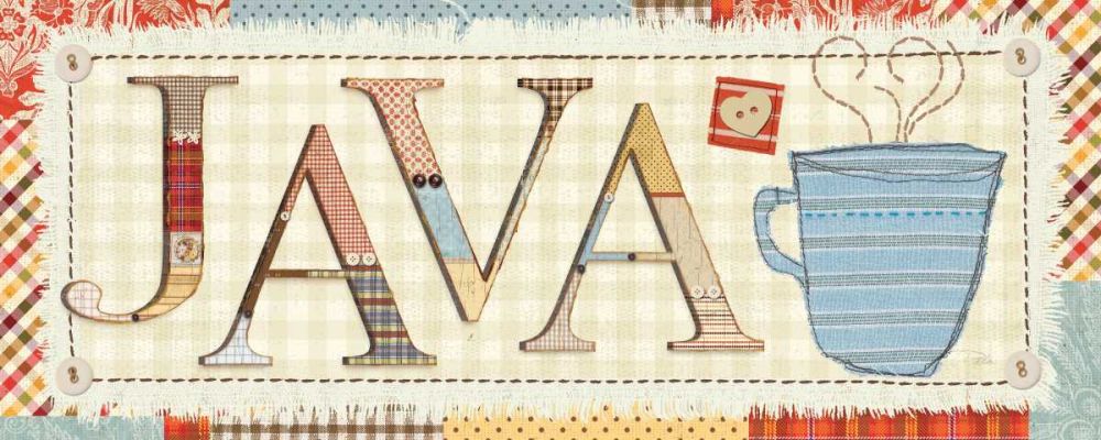 Patchwork Cafe II art print by Pela Studio for $57.95 CAD