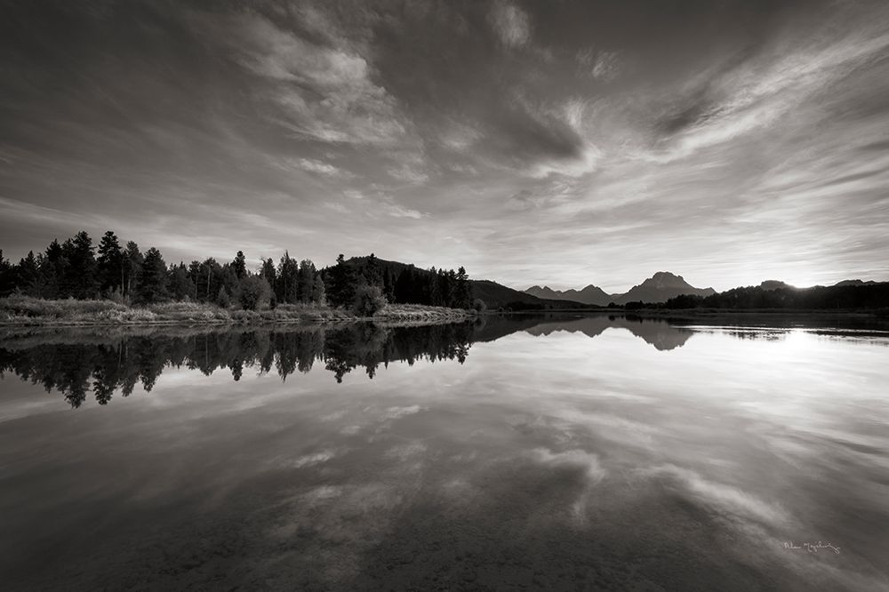 Oxbow Bend sunset Grand Teton National Park art print by Alan Majchrowicz for $57.95 CAD