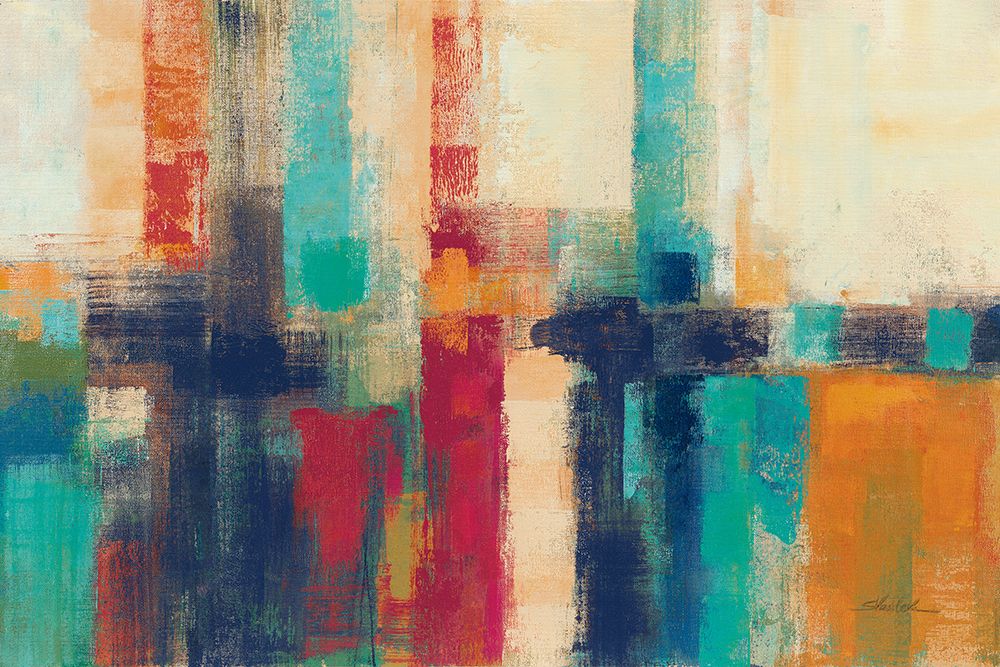 Bright Aqua Horizon Crop art print by Silvia Vassileva for $57.95 CAD