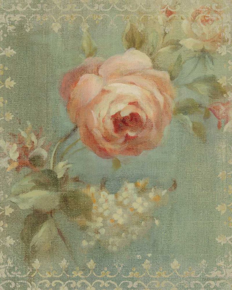 Rose on Sage art print by Danhui Nai for $57.95 CAD
