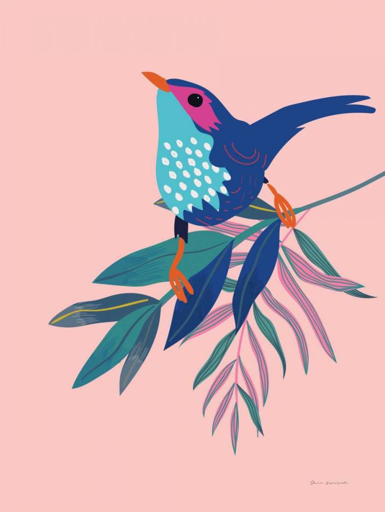 Exotic Birds IV art print by Omar Escalante for $57.95 CAD
