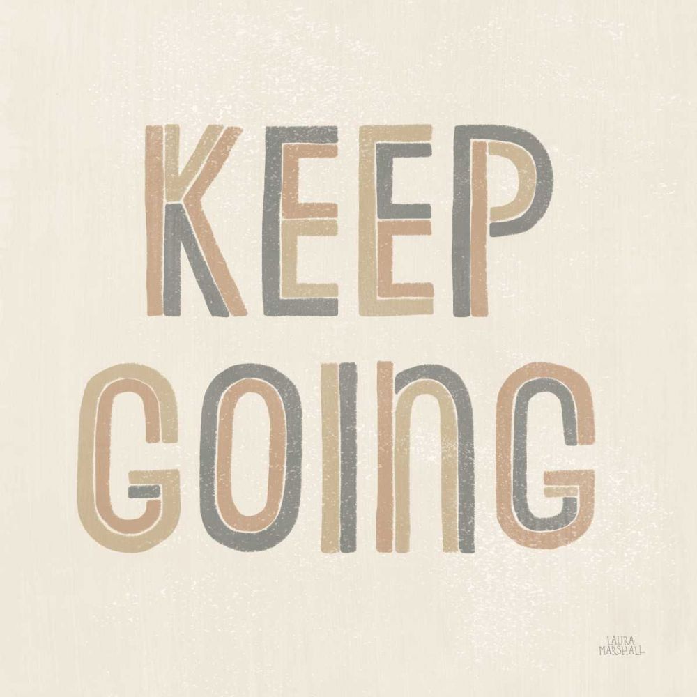Retro Words II Neutral art print by Laura Marshall for $57.95 CAD