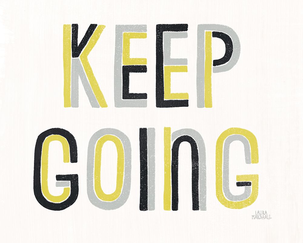 Retro Words II Yellow Black art print by Laura Marshall for $57.95 CAD