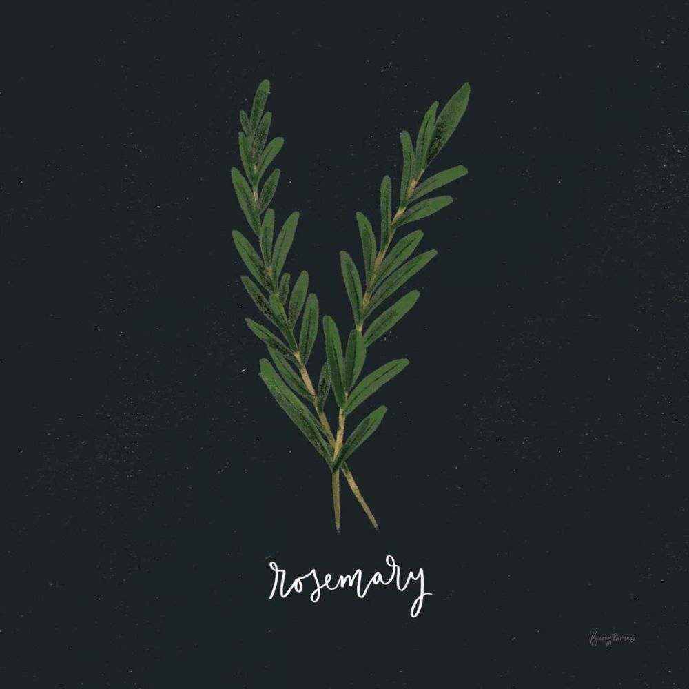 Herbs III Black art print by Becky Thorns for $57.95 CAD