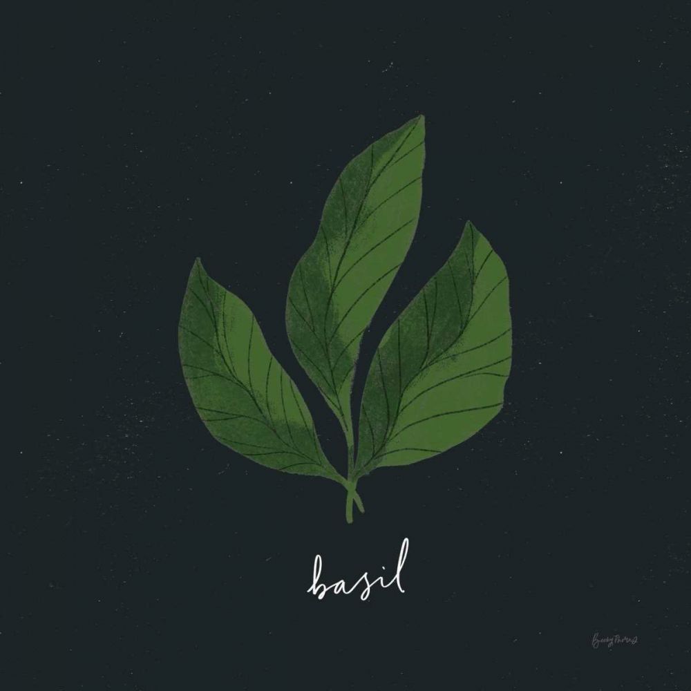 Herbs VI Black art print by Becky Thorns for $57.95 CAD