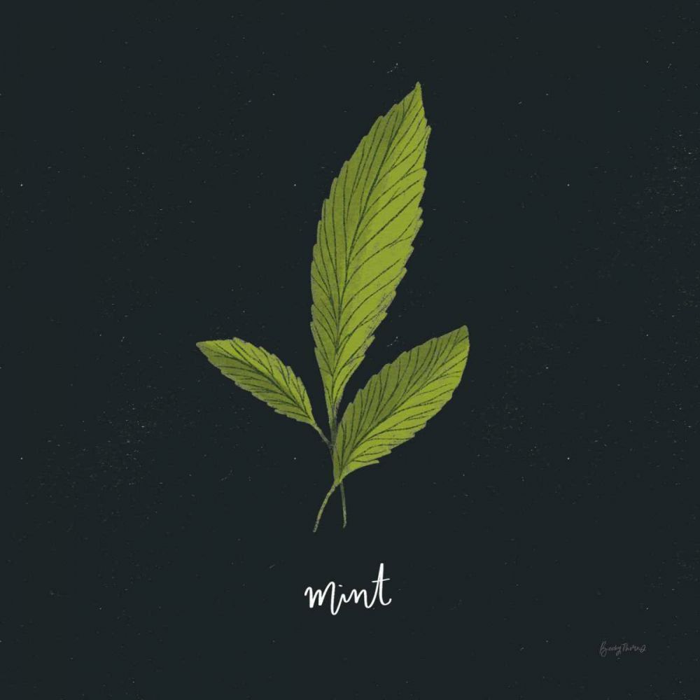 Herbs VII Black art print by Becky Thorns for $57.95 CAD