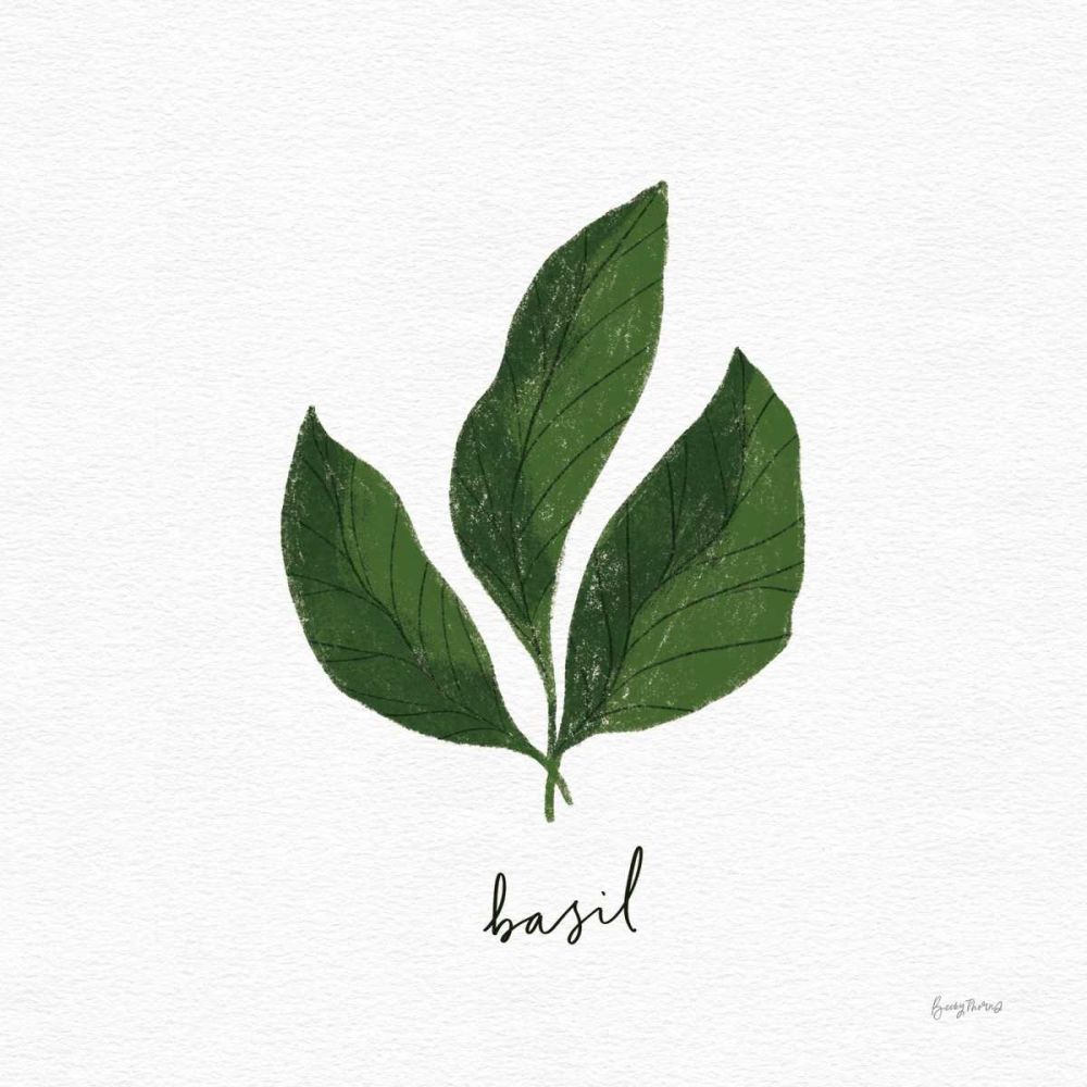Herbs VI White art print by Becky Thorns for $57.95 CAD