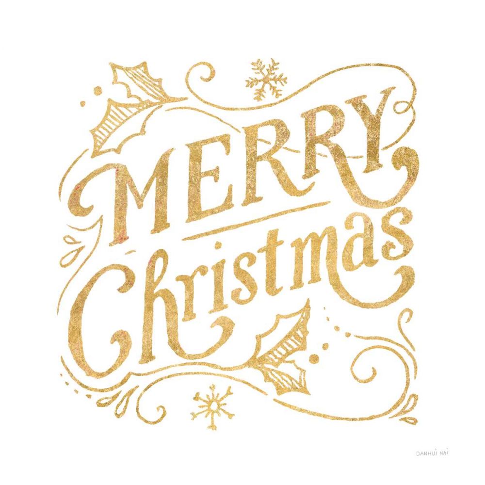 White and Bright Christmas IV art print by Danhui Nai for $57.95 CAD