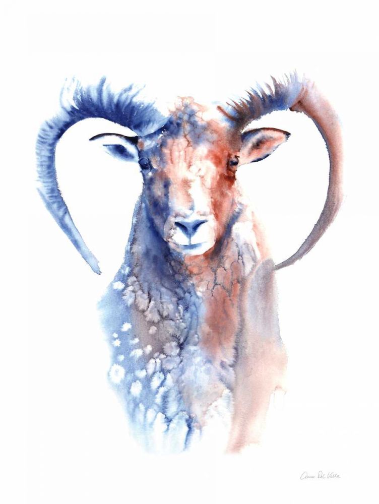 Copper and Blue Ram art print by Aimee Del Valle for $57.95 CAD