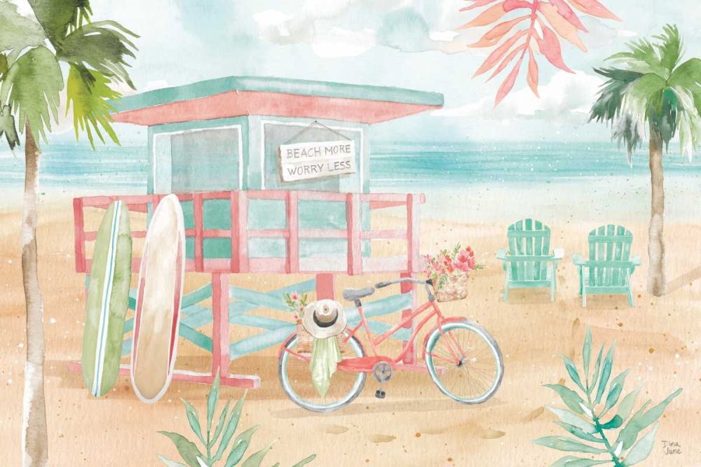 Surfs Up I art print by Dina June for $57.95 CAD