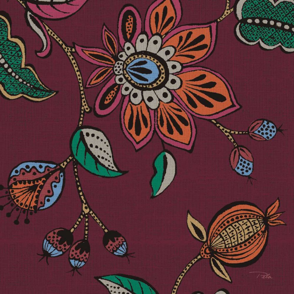 Garden Drawings II Wine art print by Pela for $57.95 CAD
