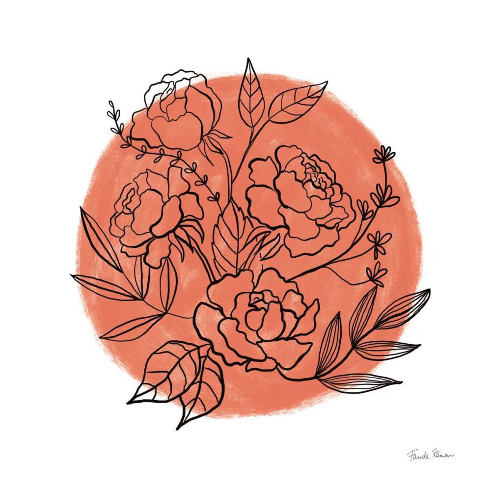 Black and White Botanical II Fiesta art print by Farida Zaman for $57.95 CAD