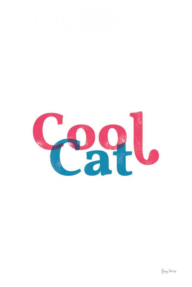 Rainbow Cool Cat art print by Becky Thorns for $57.95 CAD