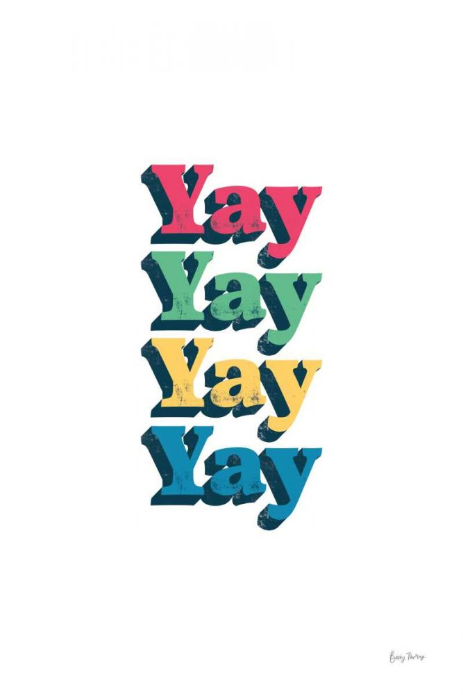 Rainbow Yay Bold art print by Becky Thorns for $57.95 CAD