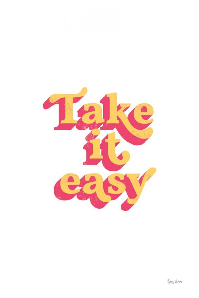 Rainbow Take it Easy Bold art print by Becky Thorns for $57.95 CAD