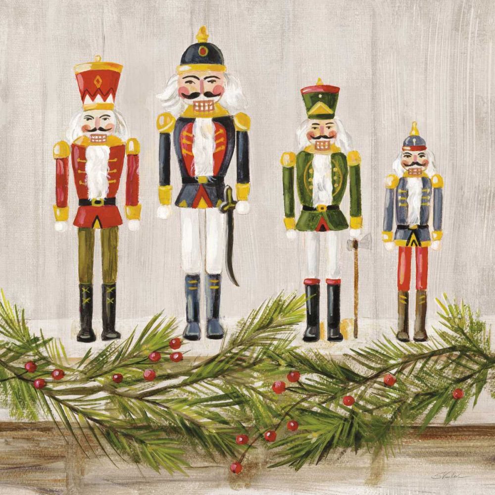 Nutcrackers on a Mantel art print by Silvia Vassileva for $57.95 CAD
