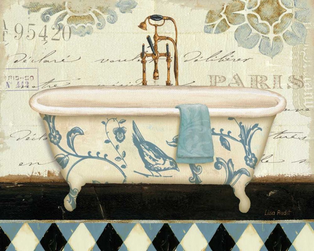 Marche de Fleurs Bath II art print by Lisa Audit for $57.95 CAD