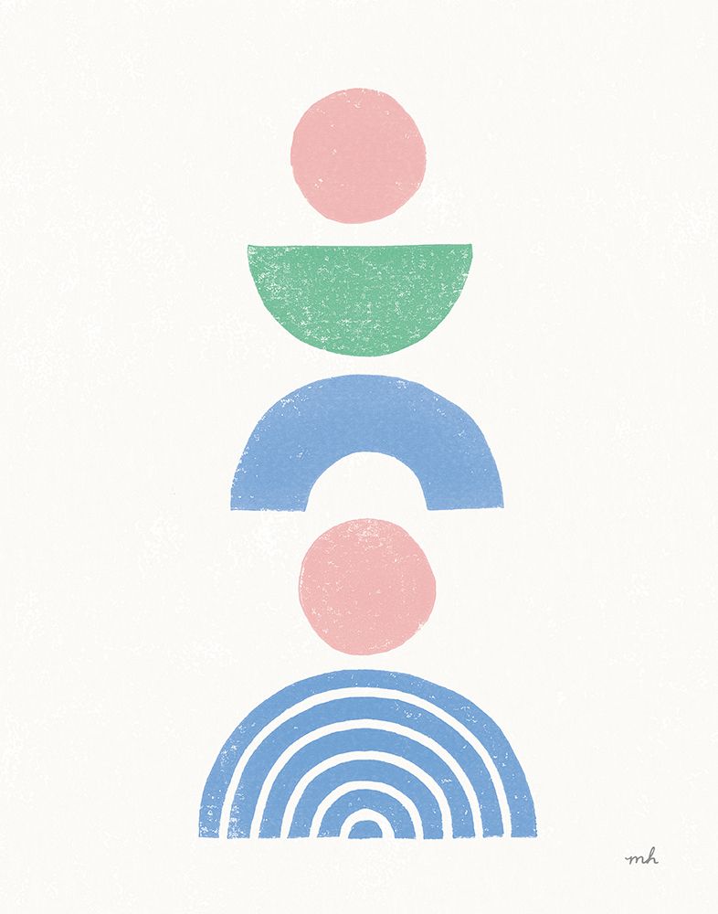 Minimalist Boho I Pastel art print by Moira Hershey for $57.95 CAD