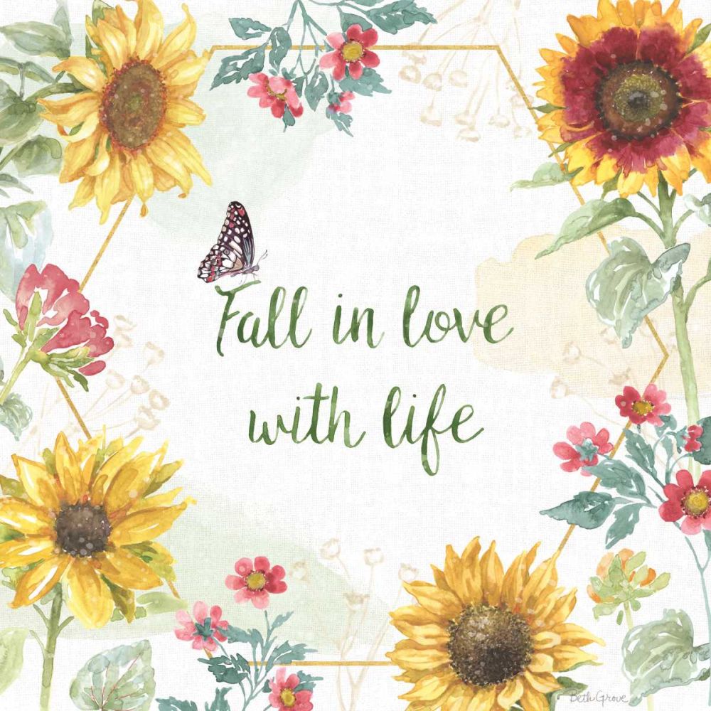 Sunflower Splendor II art print by Beth Grove for $57.95 CAD
