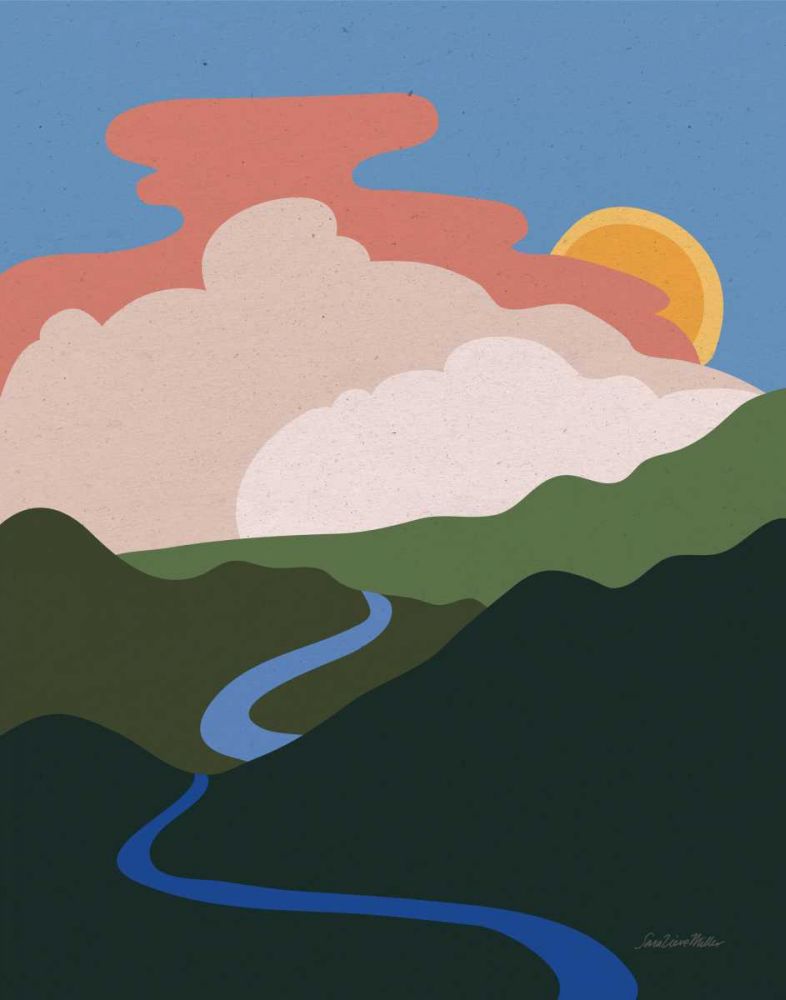 Hills and Valleys I art print by Sara Zieve Miller for $57.95 CAD