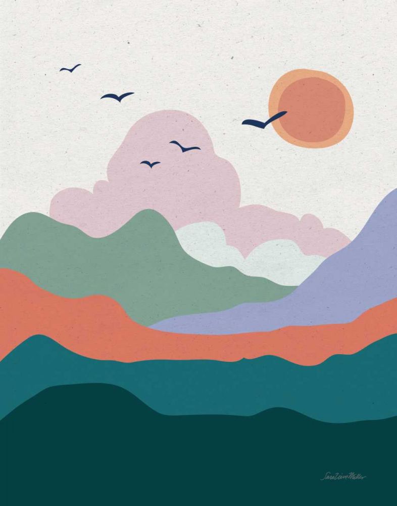 Hills and Valleys II art print by Sara Zieve Miller for $57.95 CAD