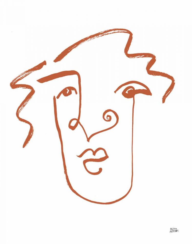Making Faces VIII Terracotta art print by Melissa Averinos for $57.95 CAD