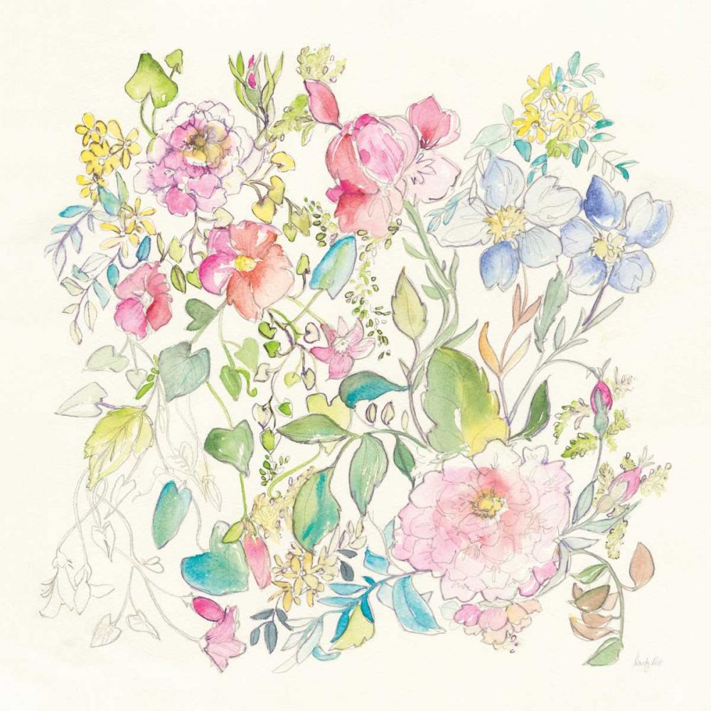 Cottage Blooms art print by Kristy Rice for $57.95 CAD