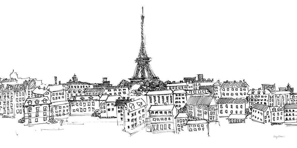 Paris Skyline v2 art print by Avery Tillmon for $57.95 CAD