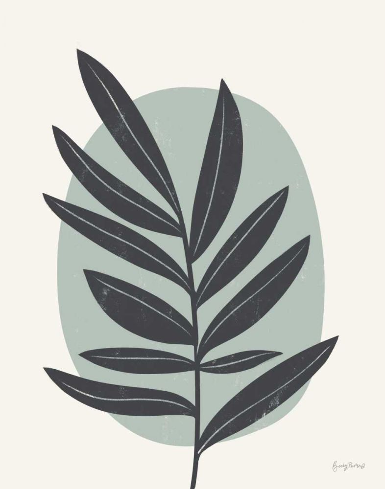 Mid Century Modern I Blue art print by Becky Thorns for $57.95 CAD