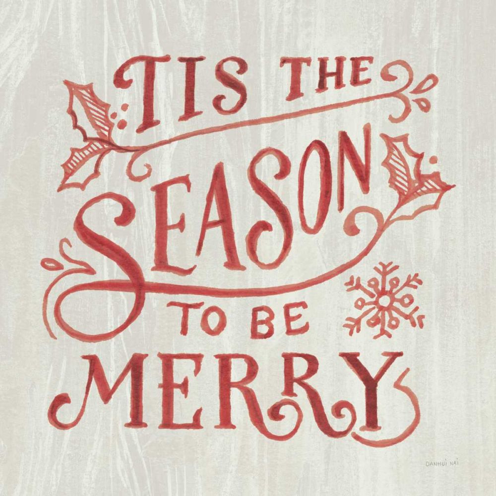 White and Bright Christmas II on Wood art print by Danhui Nai for $57.95 CAD