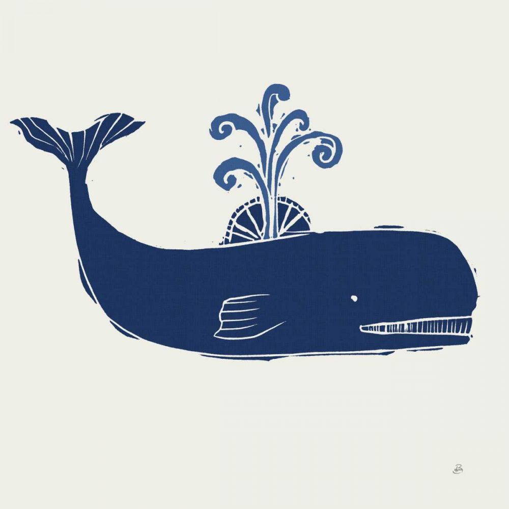 Primitive Sea I Navy art print by Daphne Brissonnet for $57.95 CAD