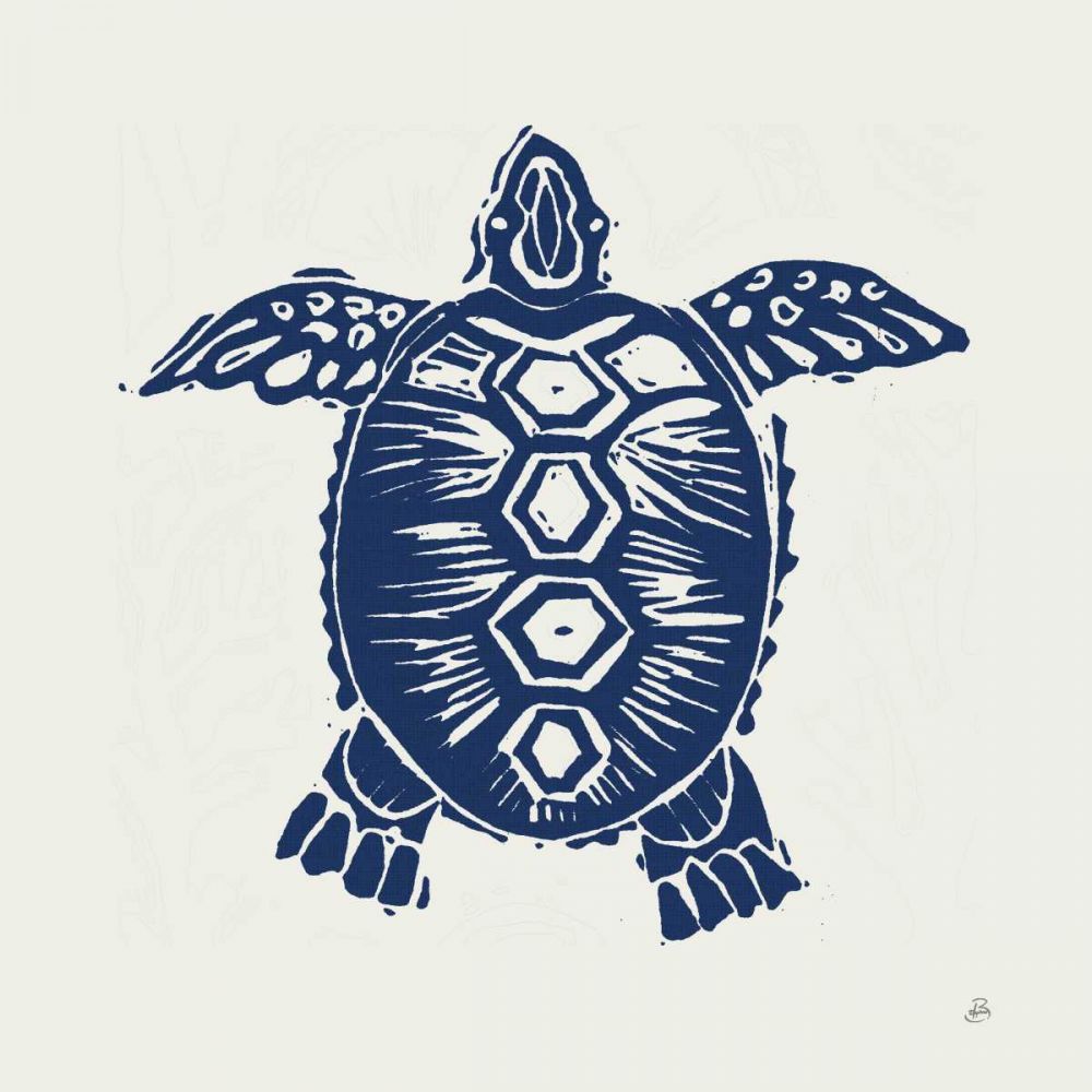 Primitive Sea III Navy art print by Daphne Brissonnet for $57.95 CAD