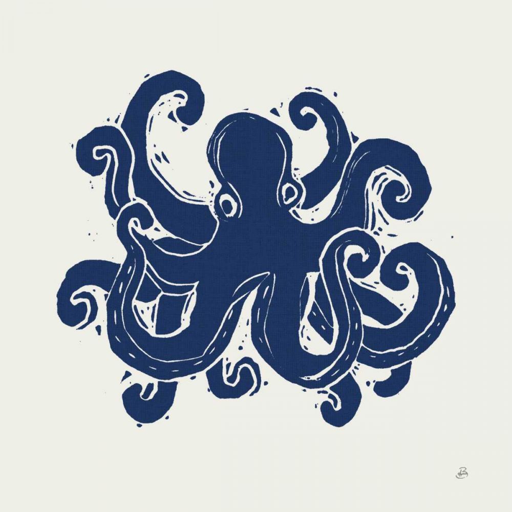 Primitive Sea IV Navy art print by Daphne Brissonnet for $57.95 CAD