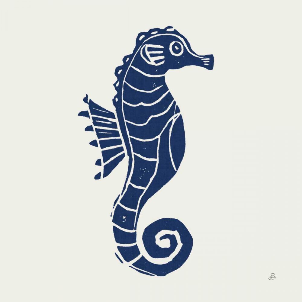 Primitive Sea VI Navy art print by Daphne Brissonnet for $57.95 CAD