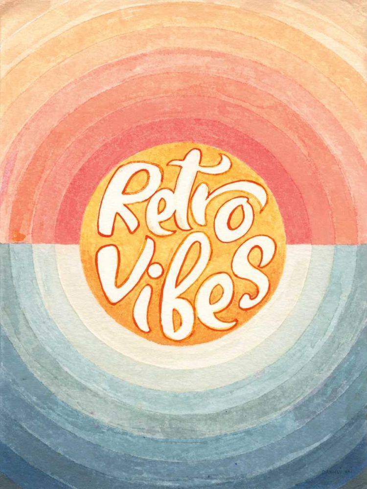 Retro Vibes art print by Danhui Nai for $57.95 CAD