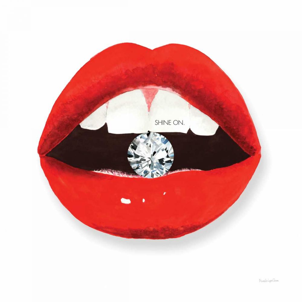 Hot Lips II art print by Mercedes Lopez Charro for $57.95 CAD