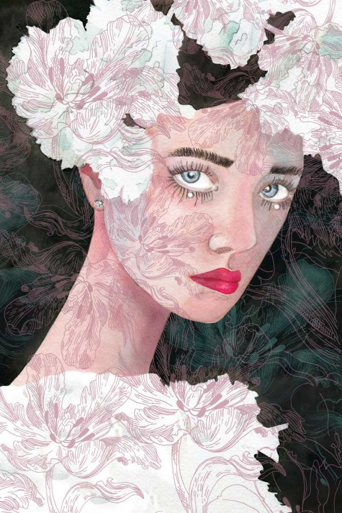Floral Duchess art print by Mercedes Lopez Charro for $57.95 CAD