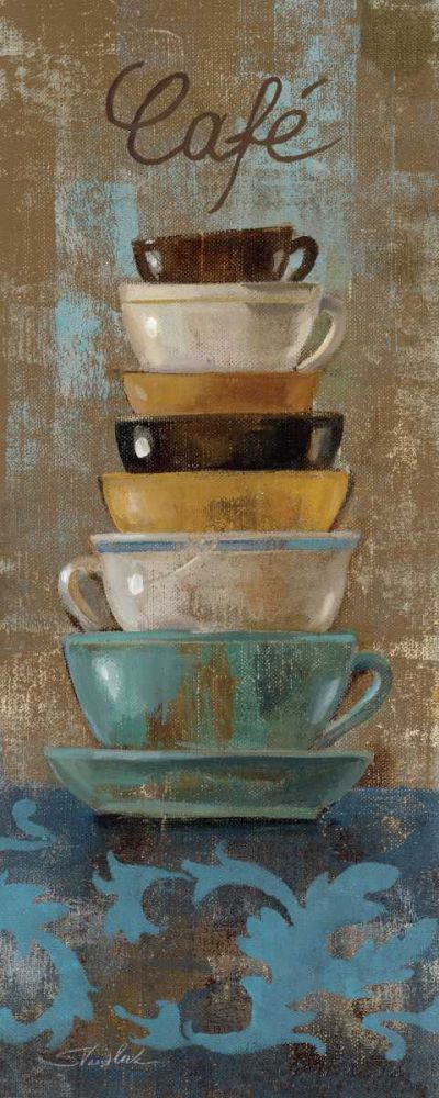 Antique Coffee Cups I art print by Silvia Vassileva for $57.95 CAD