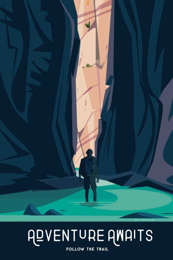 Adventure Awaits art print by Omar Escalante for $57.95 CAD