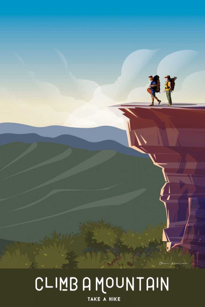 Climb a Mountain art print by Omar Escalante for $57.95 CAD