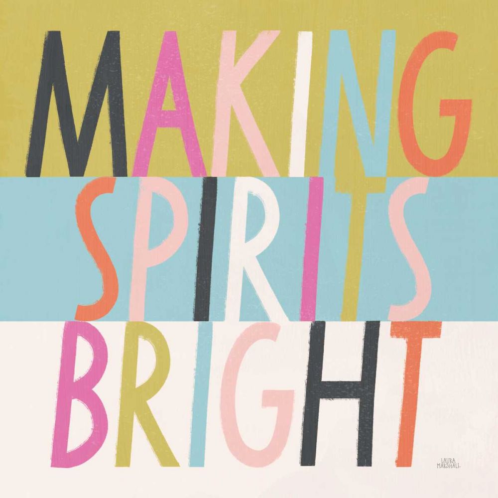 Bright Christmas Wishes I art print by Laura Marshall for $57.95 CAD