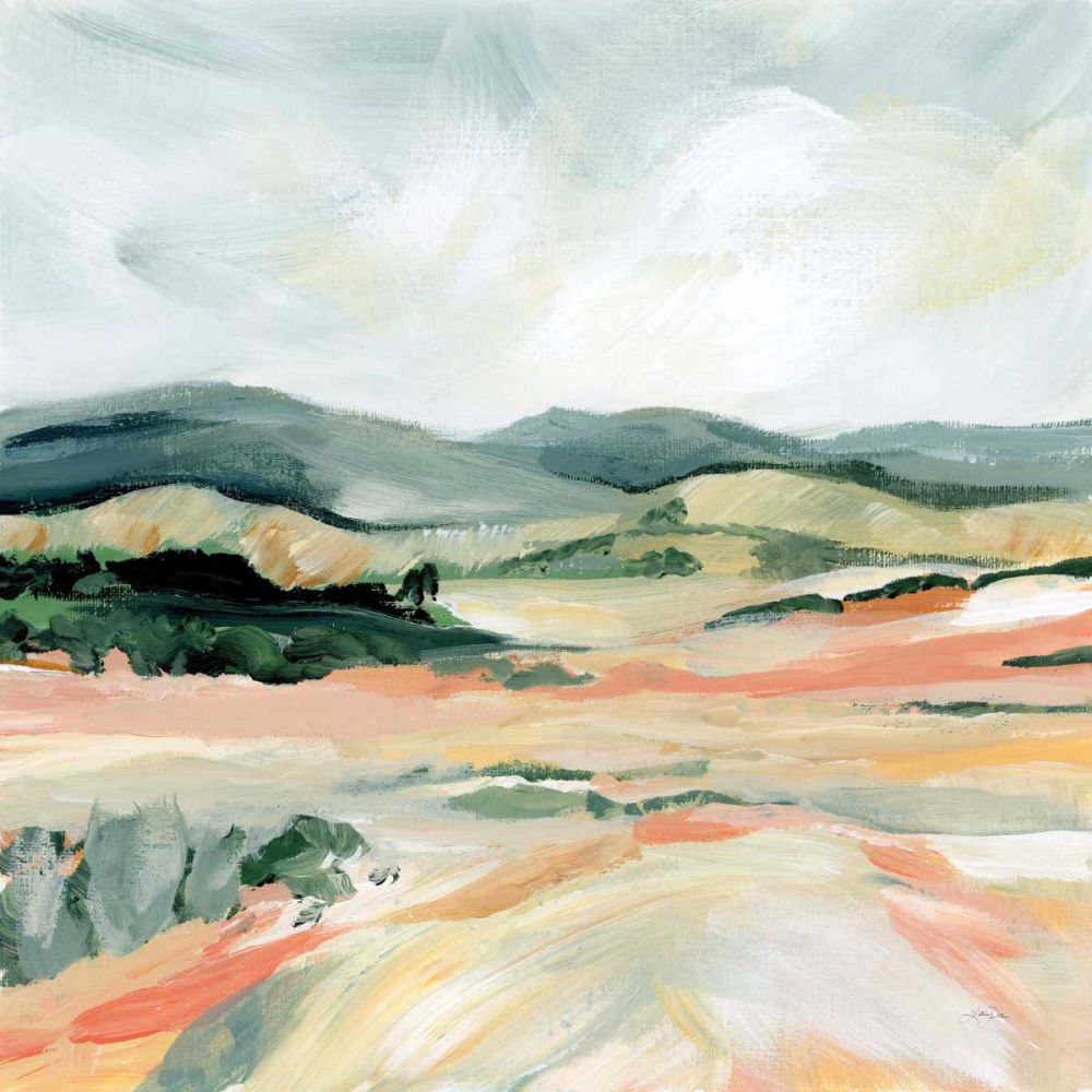 Vermillion Landscape I art print by Katrina Pete for $57.95 CAD
