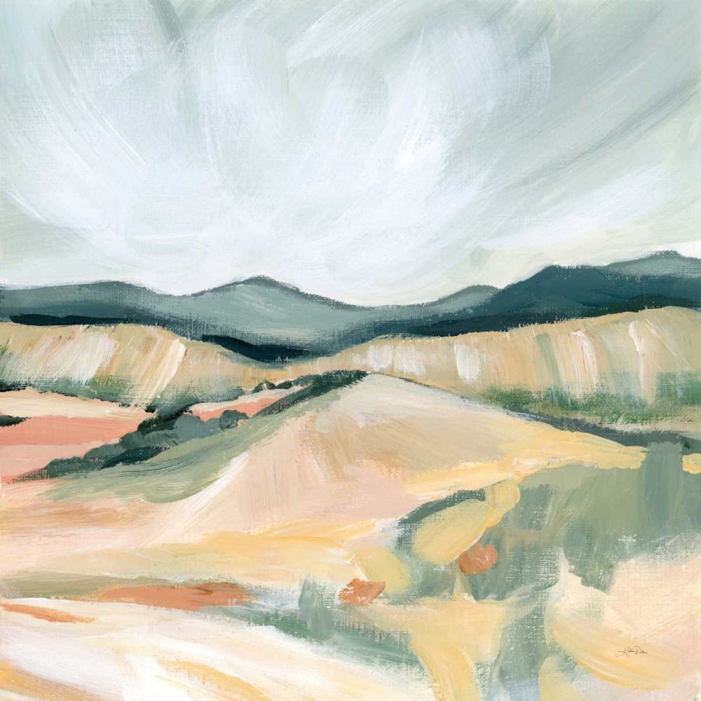 Vermillion Landscape II art print by Katrina Pete for $57.95 CAD