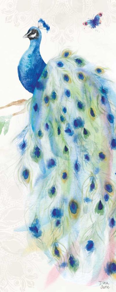 Peacock Glory III art print by Dina June for $57.95 CAD