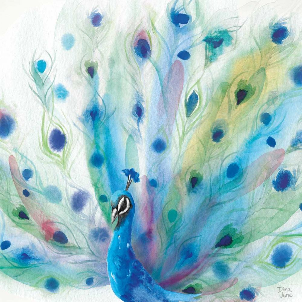 Peacock Glory V art print by Dina June for $57.95 CAD